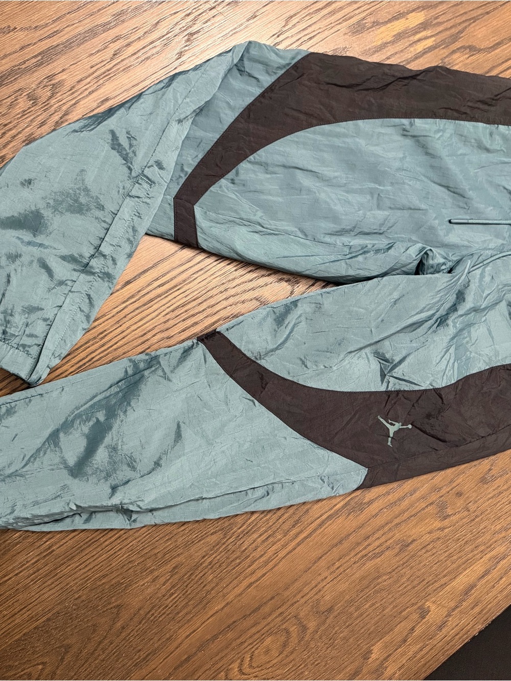 Jordan Teal and Black Windbreaker Joggers